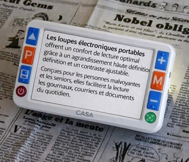 loupe électronique 5 pouces CASA pour malvoyants haute définition